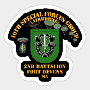 2nd Bn 10th SFG - Ft Devens MA Sticker